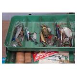 Vintage Tackle Box with Assorted Tackle