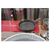 Assorted Camping Gear - Thermoses, Pans, Pots