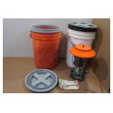 Coleman Lantern with 5-Gallon Bucket Case and Accessories
