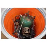 Coleman Lantern with 5-Gallon Bucket Case and Accessories