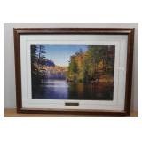 Framed Jim Brandenburg Print "Wolves on Moose Lake"