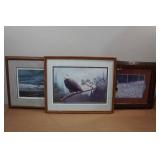 *3* Framed Wildlife Prints