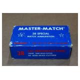 50 Master Match .38 Spl 158 Gr Semi Wadcutter Ammo