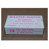 50 Master Match .38 Spl 148 Gr Lead Wadcutter Ammo