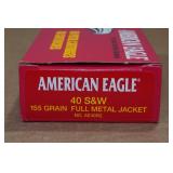 50 American Eagle .40 S&W 155 Gr FMJ Ammo