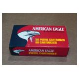 50 American Eagle 9mm 124 Gr FMJ Ammo