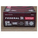 50 Federal Syntech 9mm 115 Gr TSJ Ammo