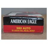 40 Federal Eagle .380 Auto 95 Gr FMJ Ammo