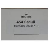 50 .454 Casull 300 Gr Hornady XTP Ammo