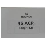 50 .45 ACP 230 Gr FMJ Ammo