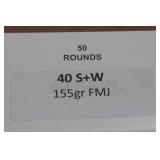 50 .40 S&W 155 Gr FMJ Ammo