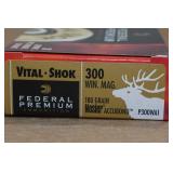 20 Federal Vital Shok .300 Win Mag 180 Gr Nosler Accubond Ammo