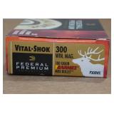 20 Federal Vital Shok .300 Win Mag 180 Gr Barnes MRX Ammo