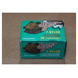 20 Brown Bear 7.62 x 39mm 123 Gr FMJ Steel Case Ammo