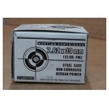 20 7.62 x 39mm 122 Gr FMJ Steel Case Ammo