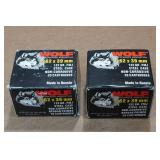 40 Wolf 7.62 x 39mm 122 Gr FMJ Steel Case Ammo