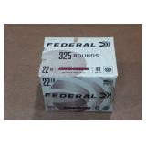 325 Federal Automatch .22 LR 40 Gr RN Ammo