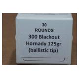 30 .300 Blackout 125 Gr Hornady Ballistic Tip Ammo