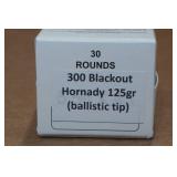 30 .300 Blackout 125 Gr Hornady Ballistic Tip Ammo