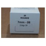20 7mm-08 154 Gr SP Ammo