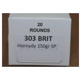 20 .303 British 150 Gr Hornady SP Ammo