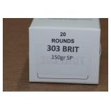 20 .303 British 150 Gr Hornady SP Ammo