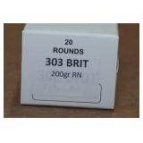 20 .303 British 200 Gr RN Ammo
