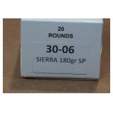 20 .30-06 Sprg 180 Gr Sierra SP Ammo