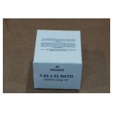 20 7.62 x 51mm (.308) 165 Gr Sierra SP Ammo