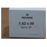 30 7.62 x 39mm Sierra SP Ammo