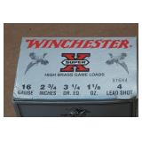 25 Winchester Super-X 16 Gauge 2-3/4" Lead 4 Shot Shotshells