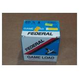 25 Federal Game Load 20 Ga 2-3/4" 8 Shot Shotshells