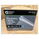 COMMERCIAL ELECTRIC Lot of 8-  4ft LED Industrial Linear Low Bay Lights