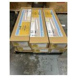 HAMPTON BAY Lot of 6- 10.63 in. 1-Light White Dimmable LED Flush Mount Lights
