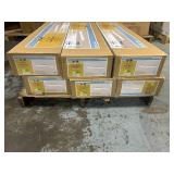HAMPTON BAY Lot of 6- 10.63 in. 1-Light White Dimmable LED Flush Mount Lights