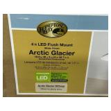 HAMPTON BAY Lot of 6- 10.63 in. 1-Light White Dimmable LED Flush Mount Lights