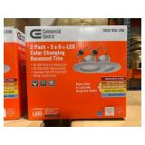 COMMERCIAL ELECTRIC Lot of 33 Cases of- 2 Pack 5&6 in LED Color Changing Recessed Trim (4 two packs per case)