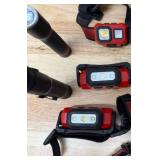 Lot of Milwaukee Headlamps and Flash Lights Lot of Milwaukee Headlamps and Flash Lights