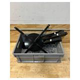 74" 5-Tier Black/ Chrome Metal Merchandise Display Rack Hook shelf peg 74" 5-Tier Black/ Chrome Metal Merchandise Display Rack Hook shelf peg