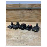 Battery lot of 5 sold for parts only Battery lot of 5 sold for parts only