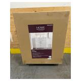 Home Decorators - Bilston 30 in. Single Sink Dove Gray Bath Vanity with White Engineered Stone Top Home Decorators - Bilston 30 in. Single Sink Dove Gray Bath Vanity with White Engineered Stone Top
