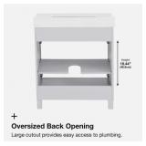 Home Decorators - Bilston 30 in. Single Sink Dove Gray Bath Vanity with White Engineered Stone Top Home Decorators - Bilston 30 in. Single Sink Dove Gray Bath Vanity with White Engineered Stone Top