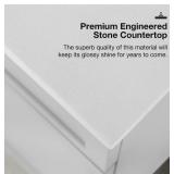 Home Decorators - Bilston 30 in. Single Sink Dove Gray Bath Vanity with White Engineered Stone Top Home Decorators - Bilston 30 in. Single Sink Dove Gray Bath Vanity with White Engineered Stone Top
