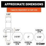 CURT 8000 lb. cap. 2-5/16 Hitch Ball Set (lot of 2) CURT 8000 lb. cap. 2-5/16 Hitch Ball Set (lot of 2)