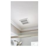 Hampton Bay 80 CFM Ceiling Mount Room Side Installation Heavy-Duty Bathroom Exhaust Fan, ENERGY STAR Hampton Bay 80 CFM Ceiling Mount Room Side Installation Heavy-Duty Bathroom Exhaust Fan, ENERGY STAR