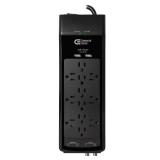 6 ft. 12-Outlet Surge Protector with Coax and USB RJ45, Black 6 ft. 12-Outlet Surge Protector with Coax and USB RJ45, Black