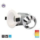 3in. Integrated LED Canless Recessed Light with White Trim, Silver and White Reflectors and CCT, (1-Pack) lot of 4 3in. Integrated LED Canless Recessed Light with White Trim, Silver and White Reflectors and CCT, (1-Pack) lot of 4