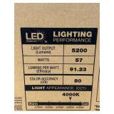 Commercial Electric 1-Pack 4 ft. 5200 Lumens LED Wraparound Light Garage Shop Light Office Warehouse Lighting 120-277V 4000K Bright White Commercial Electric 1-Pack 4 ft. 5200 Lumens LED Wraparound Light Garage Shop Light Office Warehouse Lighting 120-277V 4000K Bright White