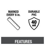 5 ft. x 6 ft. Gray PVC Shower Pan Liner Roll 5 ft. x 6 ft. Gray PVC Shower Pan Liner Roll