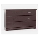 Storkcraft - Brookside Dresser 33.43" H x 53.35" W x 16.73" D 6-Drawer Espresso Storkcraft - Brookside Dresser 33.43" H x 53.35" W x 16.73" D 6-Drawer Espresso